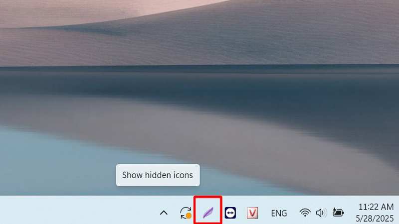 Nhấn chuột chọn vào biểu tượng Lightshot trên thanh menu Nhấn chọn vào biểu tượng Lightshot trên thanh menu