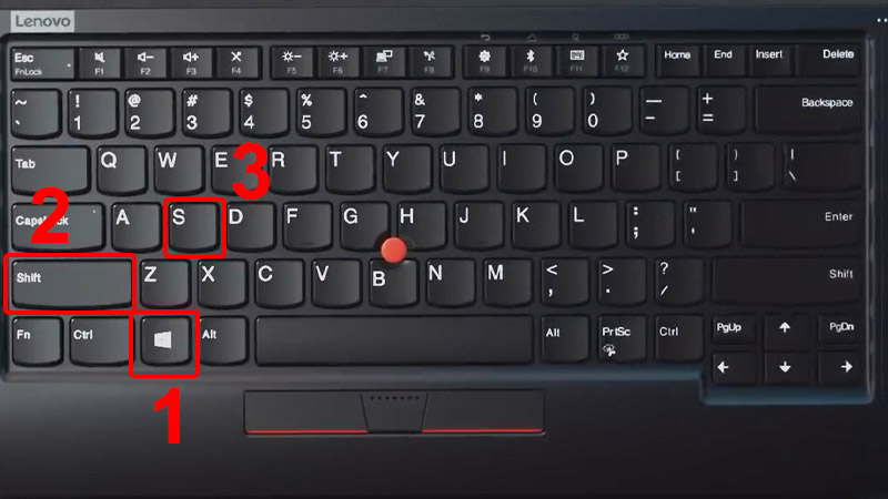 Nhấn tổ hợp phím Windows + Shift + S