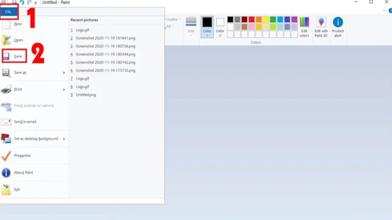 Bạn chỉ cần nhấn Ctrl + S (hoặc chọn File > Save) Nhấn Ctrl + S (hoặc chọn File > Save)