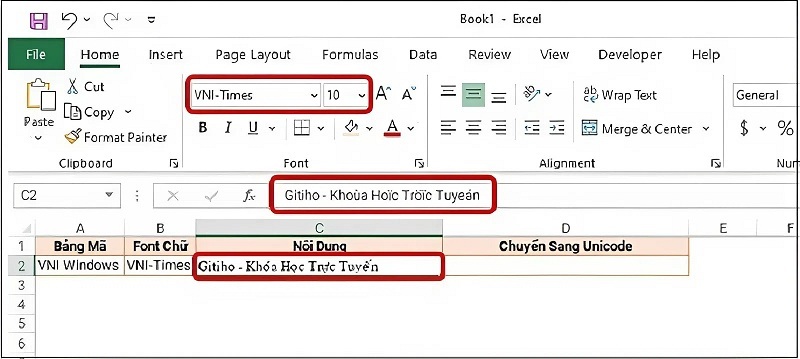 Chuyển font Vntime sang Time New Roman