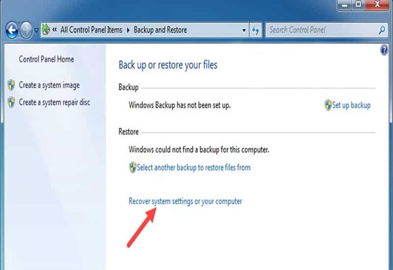 Đặt tên cho điểm khôi phục và nhấn Create để lưu lại.