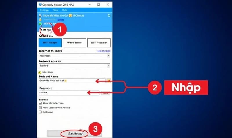 Phát wifi bằng laptop dễ dàng nhờ sử dụng Connectify Hotspot Phát wifi bằng laptop đơn giản nhờ sử dụng Connectify Hotspot