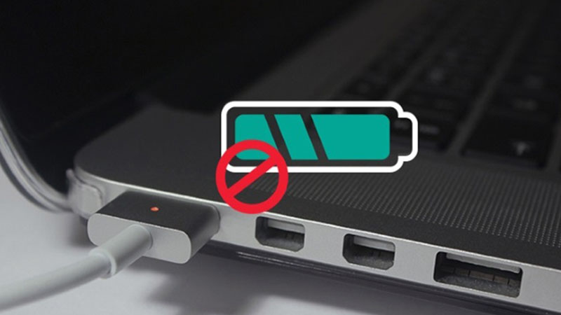 Không dùng cạn pin laptop rồi mới sạc Không dùng cạn pin