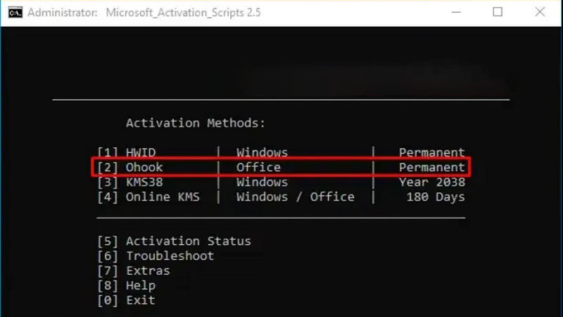 Thực hiện bấm chọn số 2 - Ohook Bấm chọn số 2 - Ohook