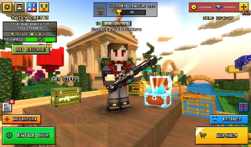 Game Pixel Gun 3D trên máy tính hút khách