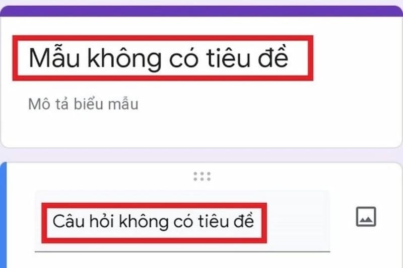Chọn “Mẫu không có tiêu đề” để đặt tên Chạm vào dòng “Mẫu không có tiêu đề” để tiến hành đặt tên