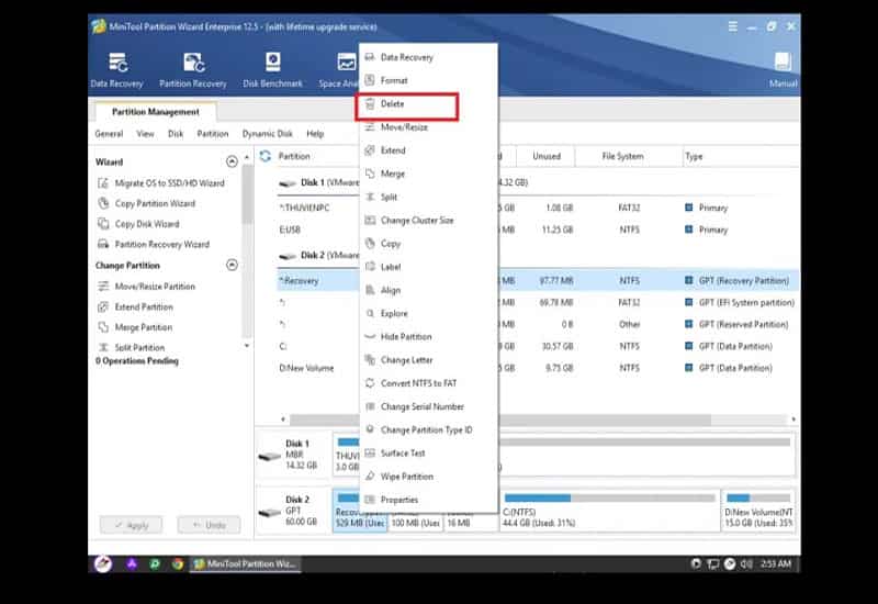 Cho phép tùy chỉnh phân vùng và các tùy chọn cài đặt. Phần mềm hỗ trợ cài đặt Windows từ USB nhanh chóng