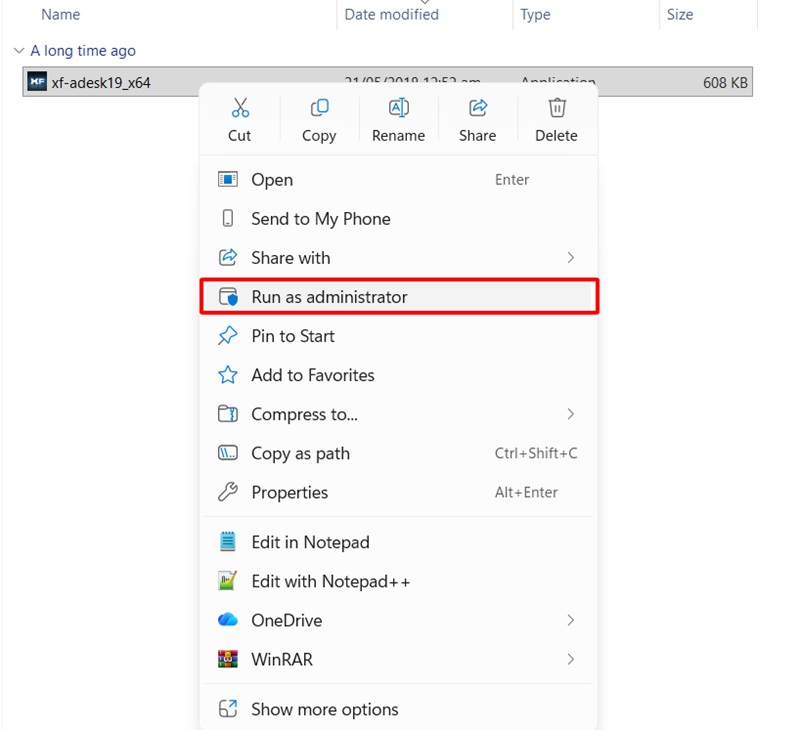 Chạy file Key Gen dưới quyền Admin