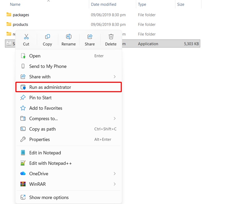 Chạy file Setup After Effects 2019 dưới quyền Admin Chạy file Setup After Effects 2019 dưới quyền Admin