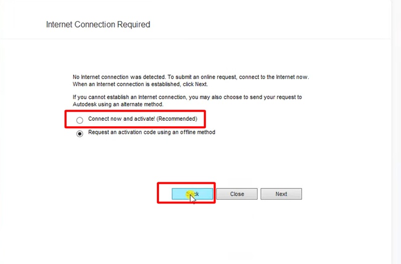 Chọn “Connect now and activate”, rồi nhấn Back Chọn “Connect now and activate”, rồi nhấn Back