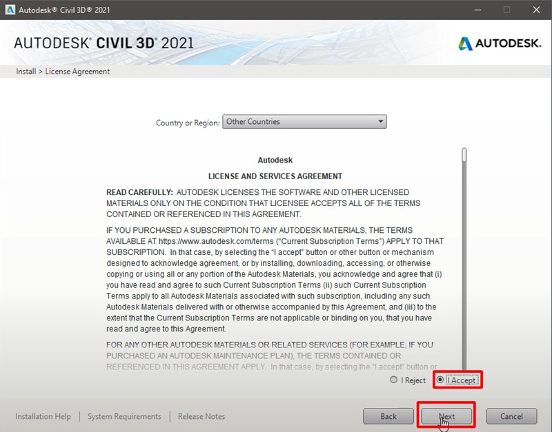 Chọn I Accept rồi bấm Next Chọn I Accept rồi bấm Next