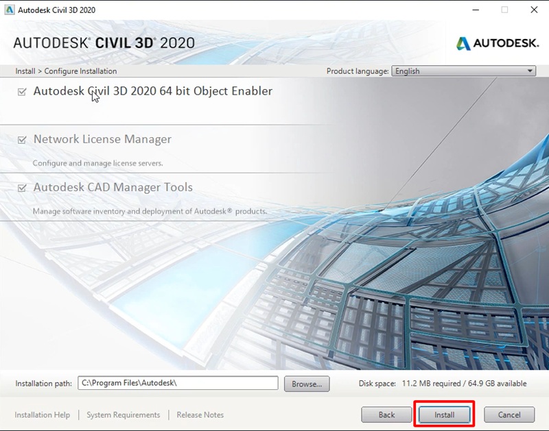 Chọn vị trí lưu trữ rồi nhấn Install đợi vài phút để cài đặt Chọn vị trí lưu trữ rồi nhấn Install đợi vài phút để cài đặt