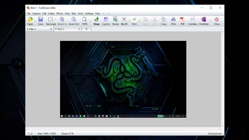 Giao diện FastStone Editor