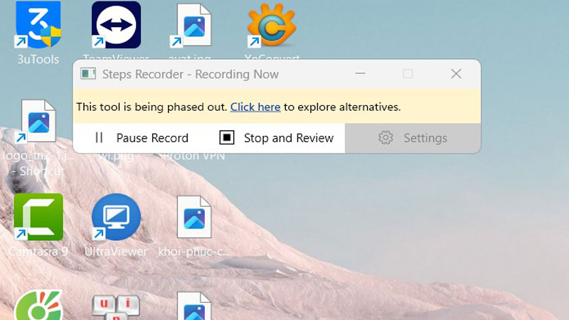 Sau khi hoàn tất nhấn Stop Record Nhấn Stop Record