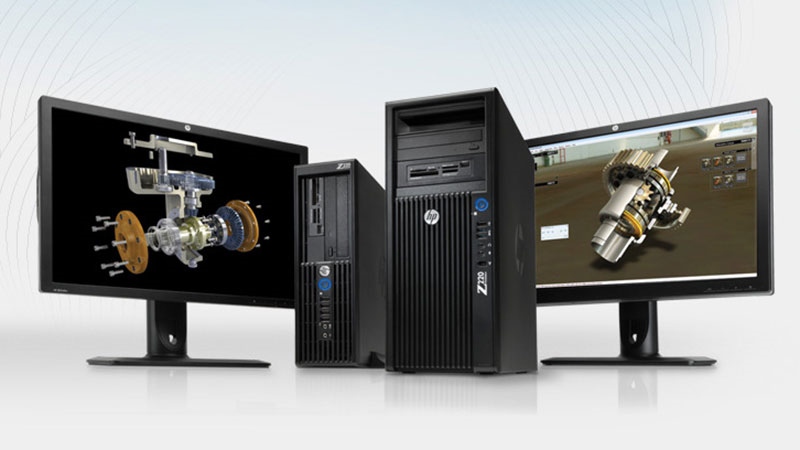 Máy tính trạm có thiết kế bền bỉ, hiệu năng mạnh mẽ Máy tính trạm có thiết kế chắc chắn, hiệu năng khủng