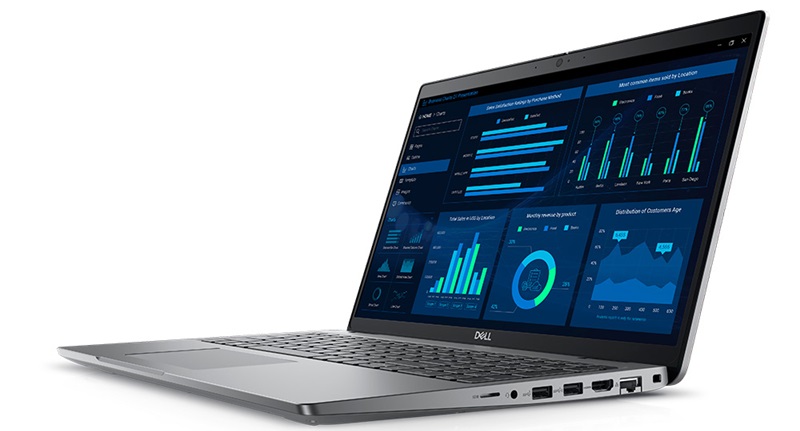 Trang bị cổng kết nối cơ bản, đủ dùng cho laptop đồ họa mỏng nhẹ Dell Precision 3581 trang bị Thunderbolt 4, USB-A 3.2 Gen 1, HDMI 2.0