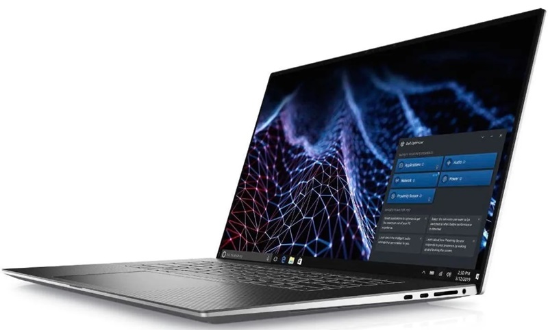 Cổng âm thanh 3.5mm, đầu đọc thẻ SD hỗ trợ tốt công việc Máy thay thế USB-A bằng 4 cổng Thunderbolt 4.0