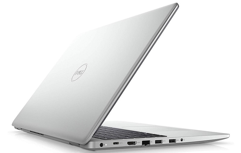 Cạnh phải bao gồm khe thẻ SD, cổng USB 2.0 và khe khóa an toàn Dell Inspiron 5593 được trang bị nhiều cổng kết nối tiện dụng