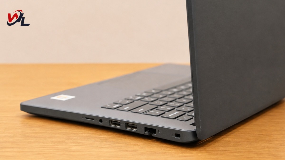 Laptop được trang bị đầy đủ các cổng kết nối Cổng kết nối đa dạng