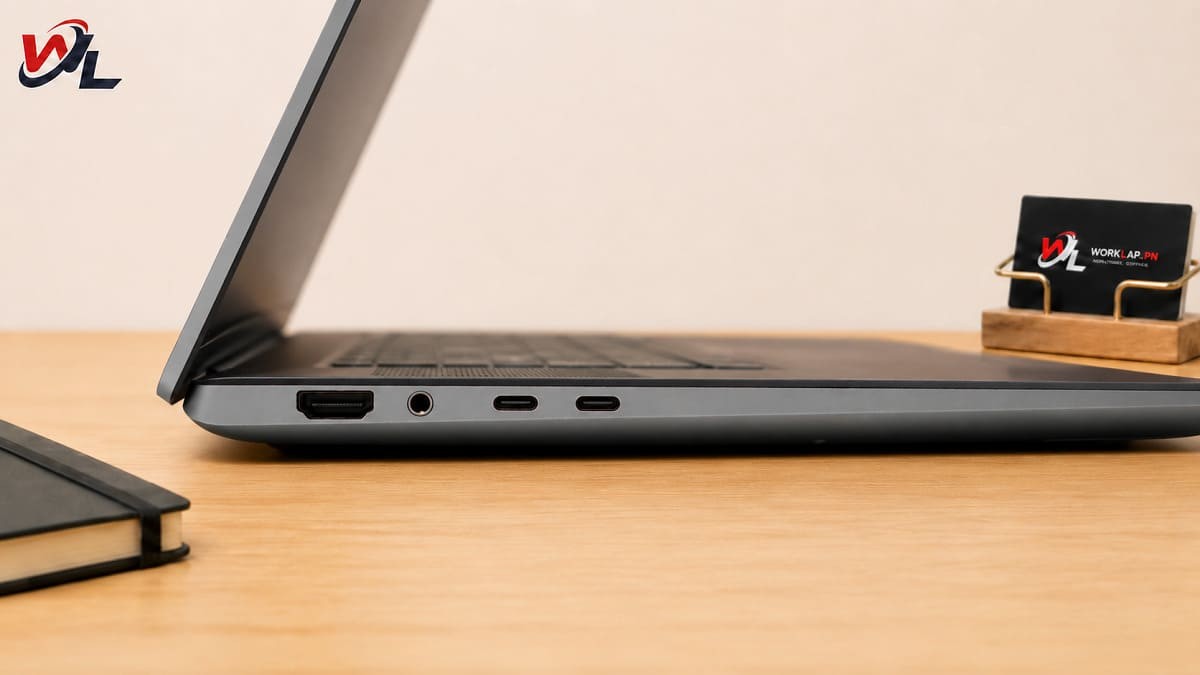 Dễ dàng kết nối thiết bị ngoại vi, phù hợp nhu cầu học tập Máy có cổng Thunderbolt 4, USB-C 3.2, HDMI, SD, jack 3.5mm