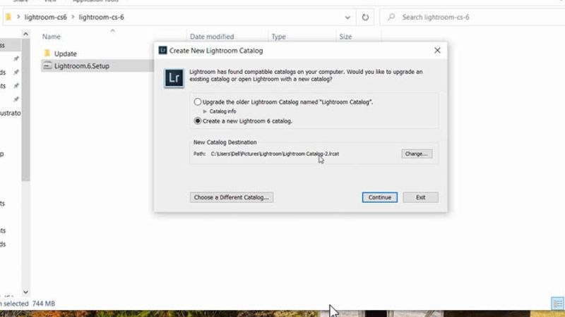 Chọn Create a new catalog rồi nhấn Next là hoàn tất Chọn Create a new catalog rồi nhấn Next là hoàn tất