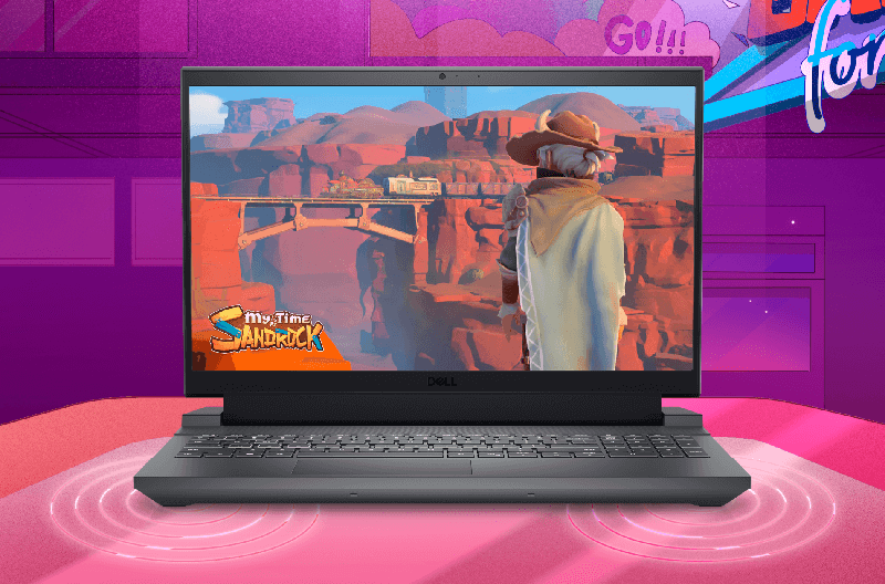 Cấu hình mạnh với CPU Ryzen 5 6600H, RAM 16GB và card RTX 3050 Dell Gaming G5 5525 có thiết kế thanh lịch, vỏ xám, trọng lượng 2,5kg
