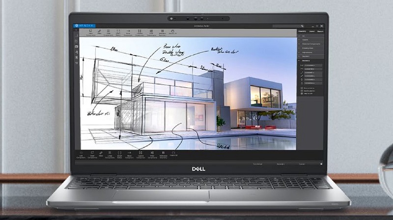 Card đồ họa Nvidia Quadro T6000 hỗ trợ tốt nhu cầu đồ họa chuyên nghiệp Dell Precision 3571 trang bị Intel Core i7 12700H mạnh mẽ cho hiệu năng ấn tượng