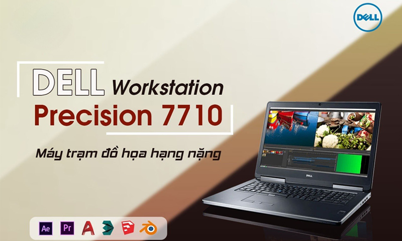 Laptop Dell Precision 7710 thiết kế đẹp mạnh mẽ Laptop Dell Precision 7710 thiết kế đẹp mạnh mẽ
