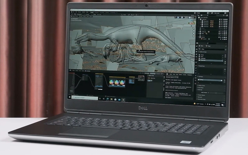 Dell Precision 7750 xử lý nhiều tác vụ ảnh cùng lúc