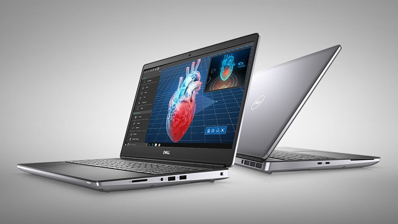 Dell Precision 7750 có thiết kế mỏng nhẹ sang trọng phù hợp vẽ Revit