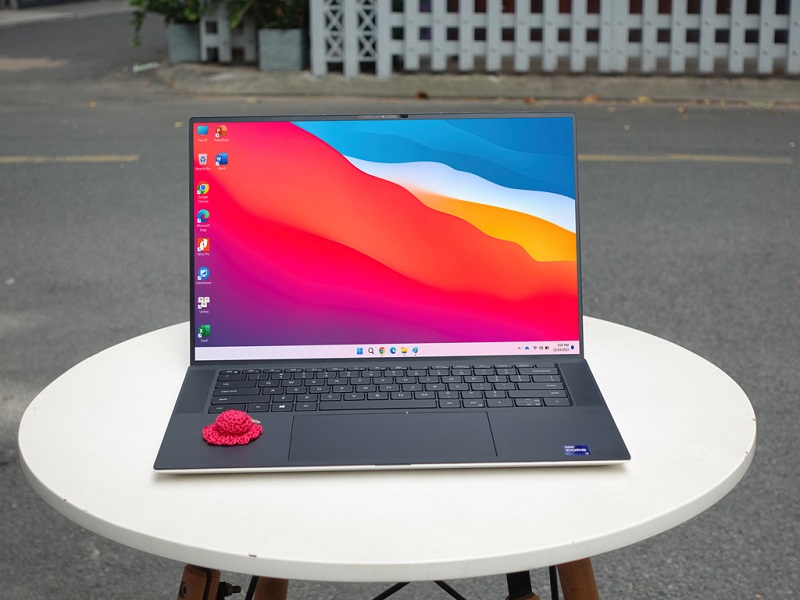 Dell XPS 9510 có thiết kế nhôm nguyên khối với các đường cắt Diamond tinh xảo