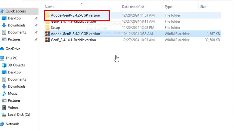 Vào thư mục mà bạn vừa giải nén