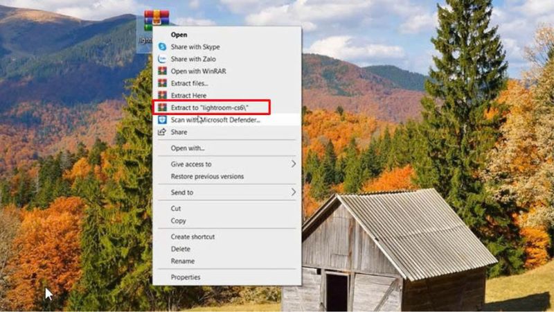 Giải nén tệp sau khi download Adobe Lightroom cs6 Giải nén tệp sau khi download Adobe Lightroom cs6