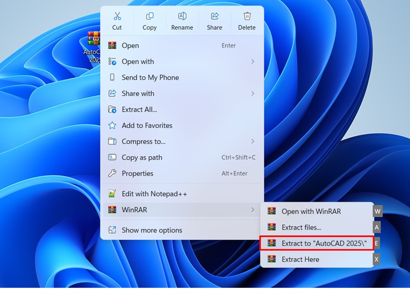 Giải nén file AutoCAD 2025 Giải nén file AutoCAD 2025