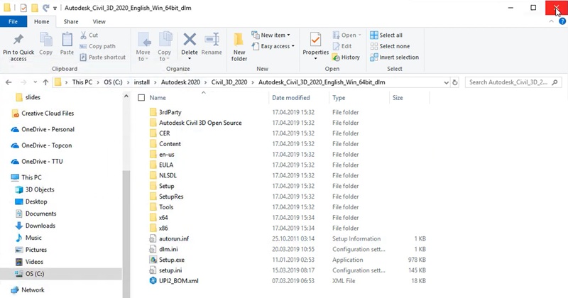 Giải nén file Autodesk Civil 3D 2020 Giải nén file Autodesk Civil 3D 2020