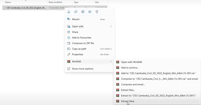 Giải nén file Autodesk Civil 3D 2022 Giải nén file Autodesk Civil 3D 2022