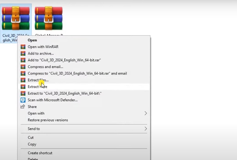 Giải nén file Civil 3D 2024 Giải nén file Civil 3D 2024