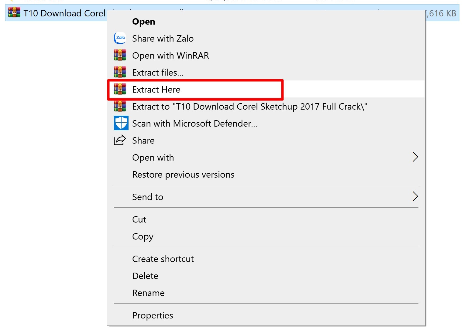 Giải nén phần mềm SketchUp 2017 Giải nén phần mềm SketchUp 2017