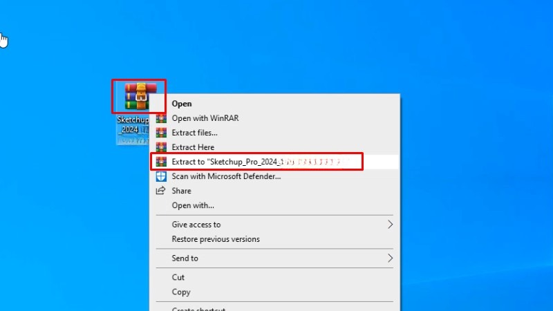 Giải nén phần mềm Sketchup 2024 Giải nén phần mềm Sketchup 2024