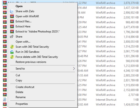 Giải nén file tích vào Extract to Adobe Photoshop 2023 Giải nén file tích vào Extract to Adobe Photoshop 2023
