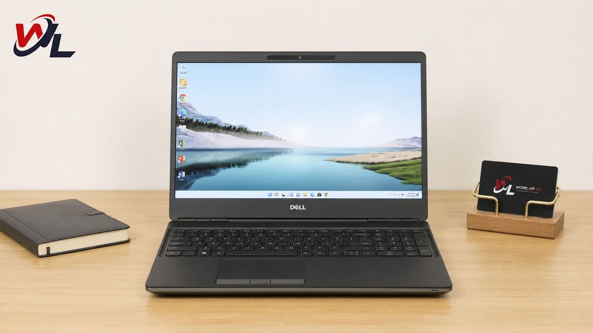 Dell Precision 7560 chạy phần mềm đồ họa với i7-11850H và RTX A3000