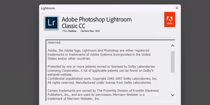 Hoàn thành cài đặt phần mềm Lightroom 2018