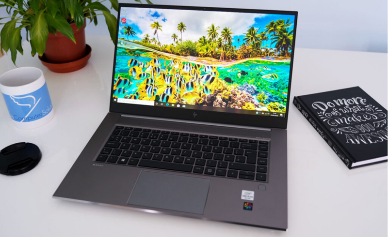 Trang bị CPU i7-10850H, RAM 16GB, SSD 512GB, card Nvidia Quadro T2000