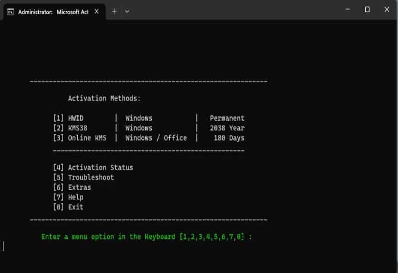 Mở CMD với quyền quản trị để bắt đầu Active Windows