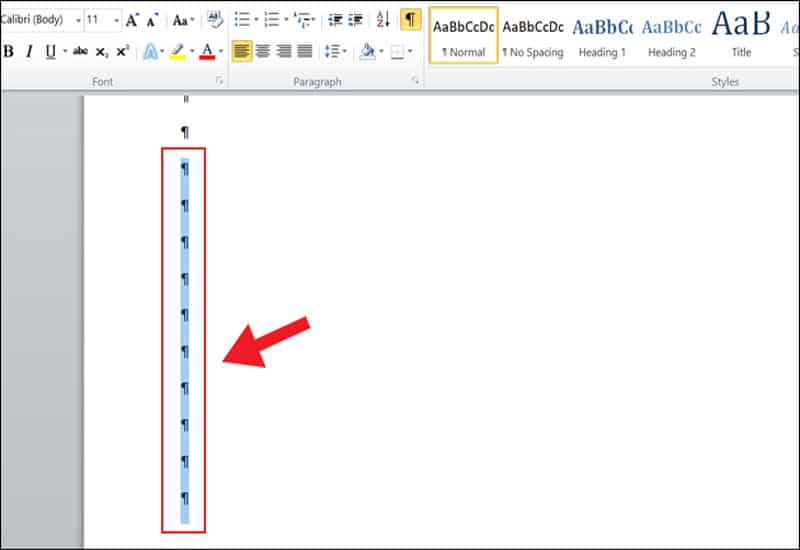 Xóa trang trắng trong Word bằng cách xóa dấu ngắt trang