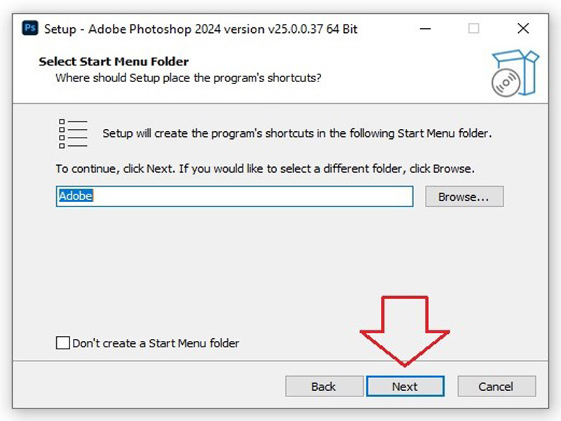 Nhấn Next để đi tiếp Nhấn Next