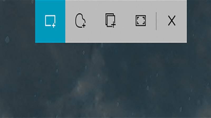 Các chế độ chụp hình của công cụ Snip & Sketch Các chế độ của công cụ Snip & Sketch