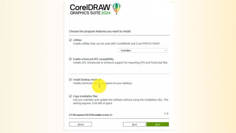 Nhấn chọn mục Next 