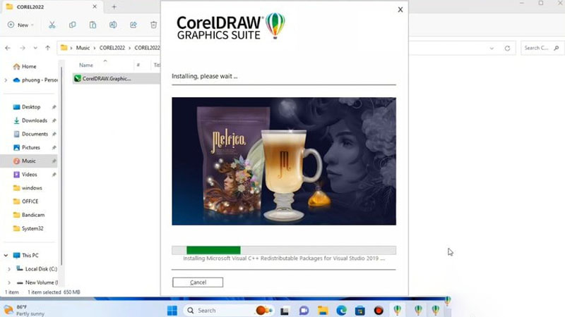 Chọn Finish để kết thúc
