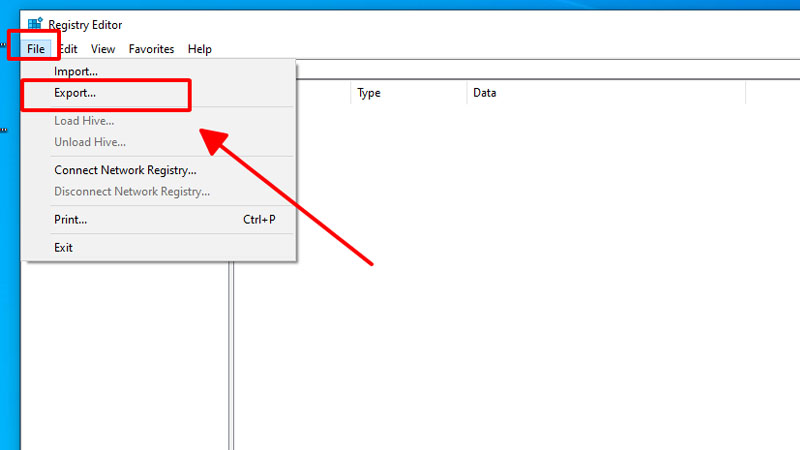 Nhấp chuột chọn vào Export Chọn vào Export